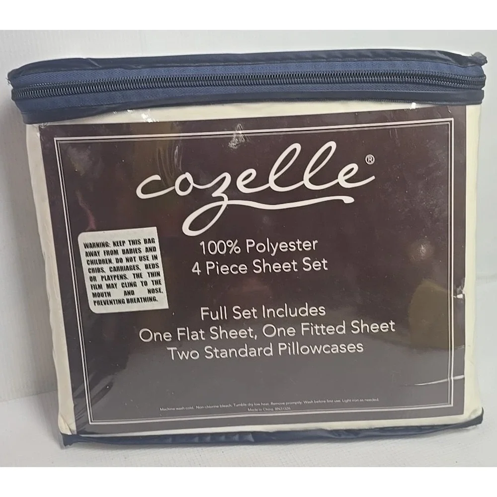 Vintage Corelle 4 Piece Full Size Sheet Set New in Package Great Color